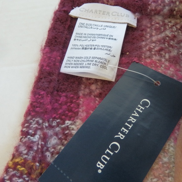 Charter Club Boucle Plaid Infinity Scarf New 34.50 - Picture 7 of 7